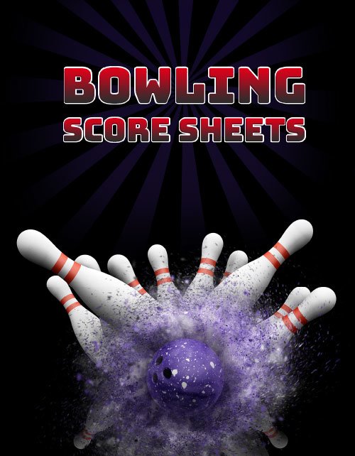 Bowling Score Sheet: Bowling Game Record Book | 118 Pages | Tenpin Bowl Dark Design