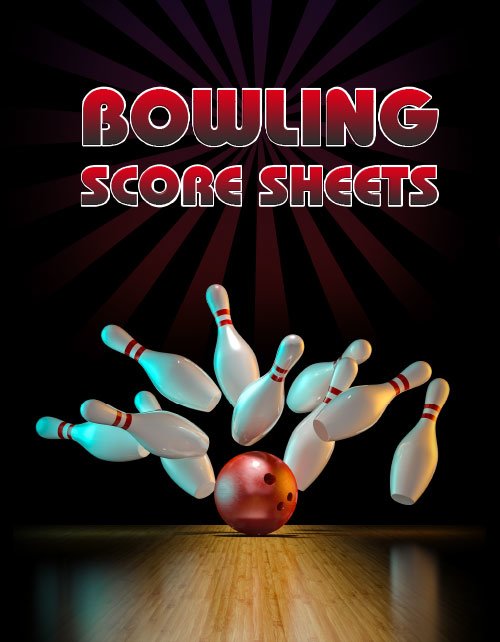Bowling Game Record Book - 118 Pages - Tenpin and Red Bowl Design