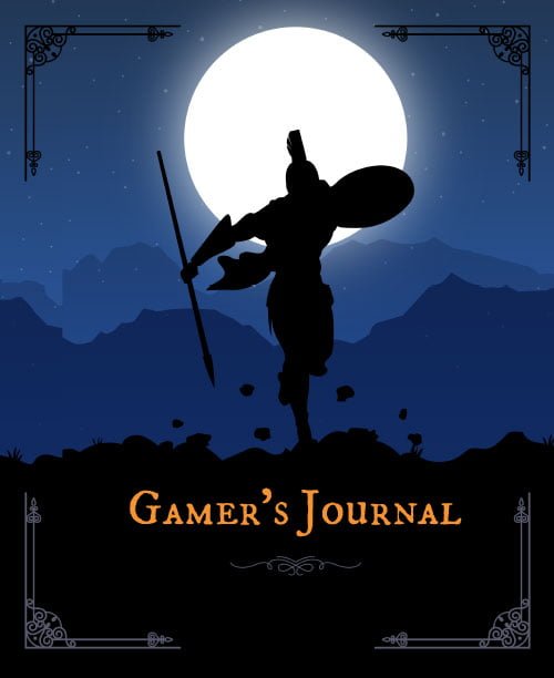 Gamer's Journal: RPG Role Playing Game Notebook - Fighter On The Battlefield