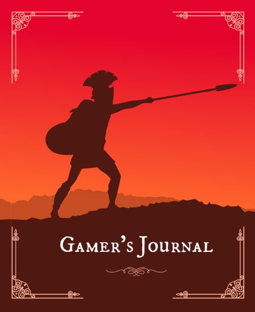 Gamer's Journal: RPG Role Playing Game Notebook - Shield Fighter With Spear (Gamers series)