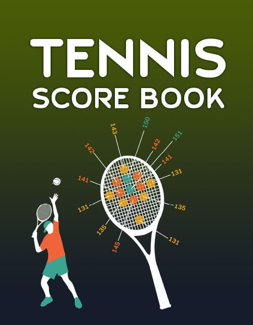 Tennis Score Book: Game Record Keeper for Singles or Doubles Play | Boy Playing Tennis