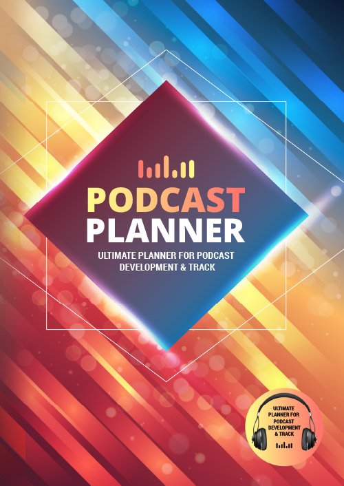 Podcast Planner: A Journal for Planning the Perfect Podcast | Elegant Orange and Blue Design (Successful Podcast Launch)