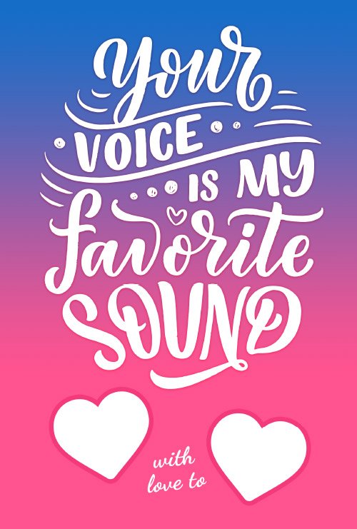 Your Voice Is My Favorite Sound: 97 Questions For Loving Couples Journal (A Journal for Two Book)