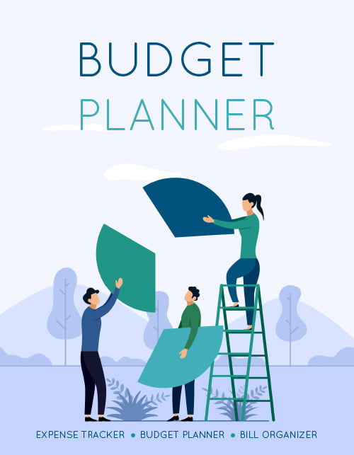 Budget Planner: Daily Weekly Monthly Financial Organizer | Blue Cover Design Workbook (Budget Planner Organizer)