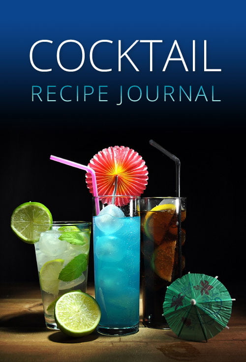 Cocktail Recipe Tasting Log Book: 100 pages Drink Recipes Organizer (Cocktail Mixologist Notebook)