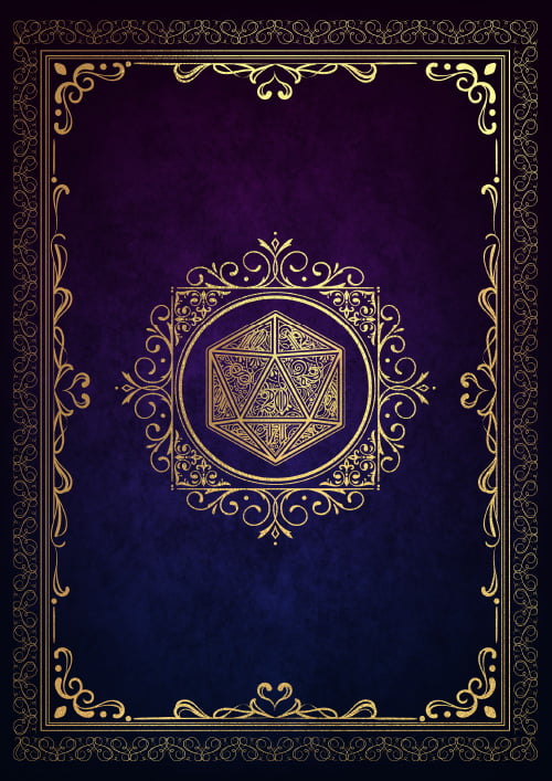 RPG Character Journal: A nostalgic journal for creating and tracking your role-playing game character. Featuring a captivating purple and blue vintage cover design, it's the perfect companion for your RPG adventures