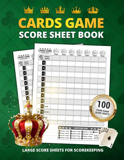 Five Crowns Score Sheet Book: Elegant Record Keeping for Card Game